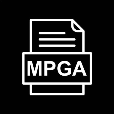 dosya biçimi simgesi, vektör illüstrasyonu