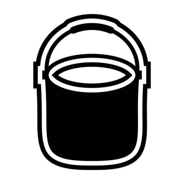 Moda Biçiminde Pail Simgesi İzole Arkaplan
