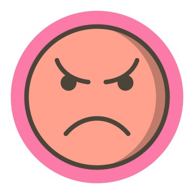 Öfkeli Duygusal Simge Moda Tarzı İzole Arkaplan