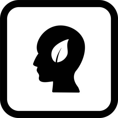 Eko Zihin Simgesi Moda Biçiminde İzole Arkaplan