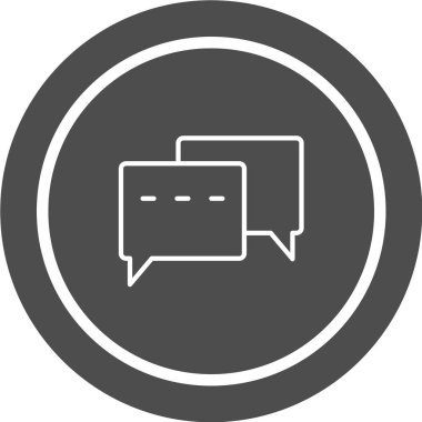 konuşma balonu simgesi, vektör illüstrasyonu