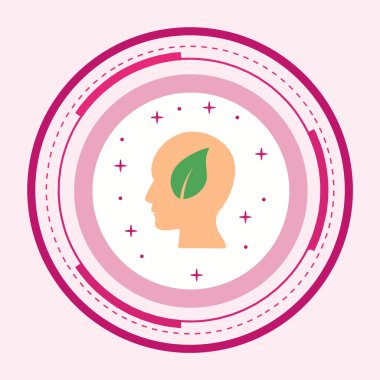 Eko Zihin Simgesi Moda Biçiminde İzole Arkaplan