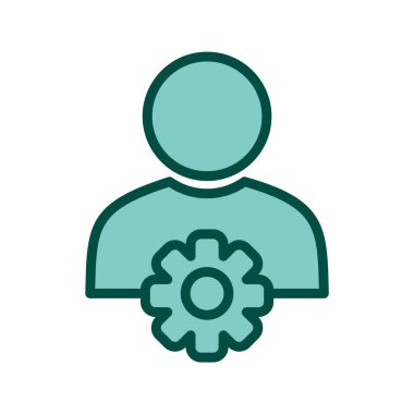 Kullanıcı Yönetimi Simgesi Moda Tarzı İzole Arkaplan