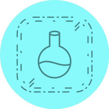 Bilim ve sağlık çizgisi simgesi