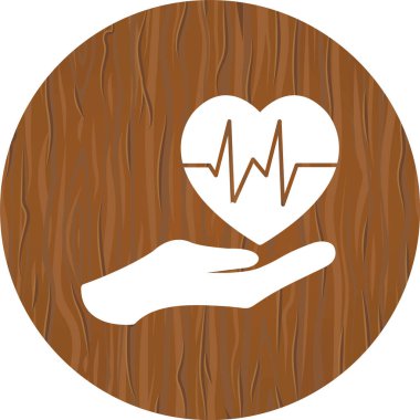 Moda Biçimli Ayrı Arkaplanda Sağlık Simgesi Simgesi     