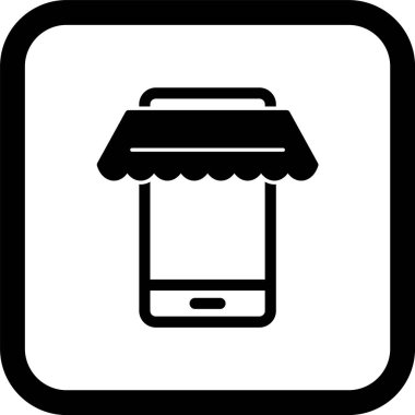 Çevrimiçi Alışveriş Simgesi Moda Biçimli İzole Arkaplan