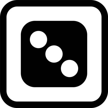 Zar Üç Simgesi Stili İzole Arkaplan