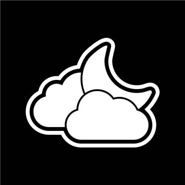 bulut simgesi, vektör illüstrasyonu