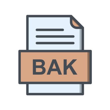 dosya biçimi simgesi, vektör illüstrasyonu 