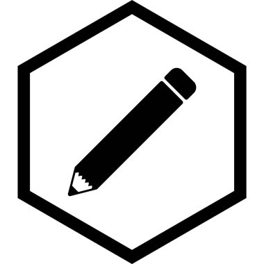 Moda biçimi izole edilmiş arkaplanda kalem simgesi 