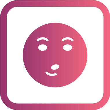 Gülümseme simgesi, vektör illüstrasyonu