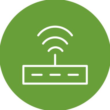Beyaz arkaplanda wifi simgesi