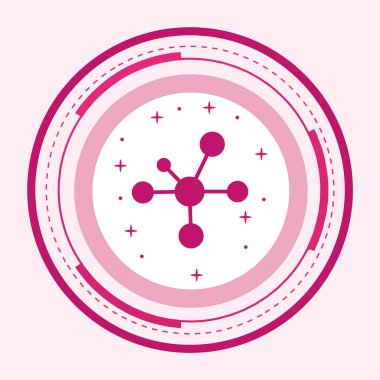 Moda Biçimli Elektron Simgesi İzole Arkaplan      