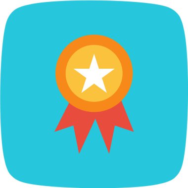 Bir yıldız simgesinin vektör illüstrasyonu