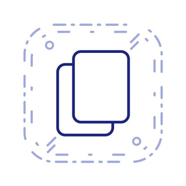 Multimedya düz simgesi beyaz arkaplanda izole edildi