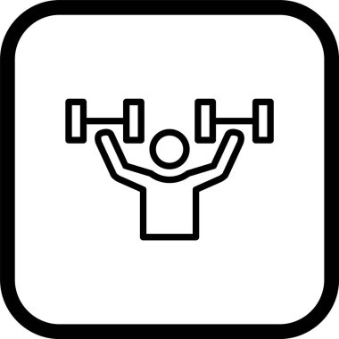 Moda Biçiminde Egzersiz Simgesi İzole Arkaplan