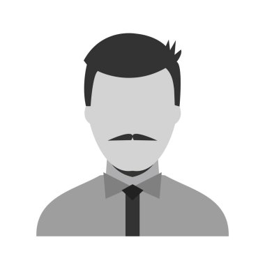 Moda Biçimli Avatar Simgesi İzole Arkaplan