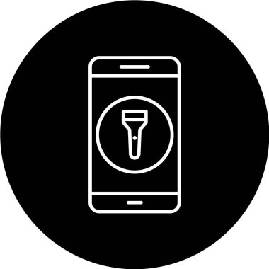 cep telefonu simgesi. düz dizayn