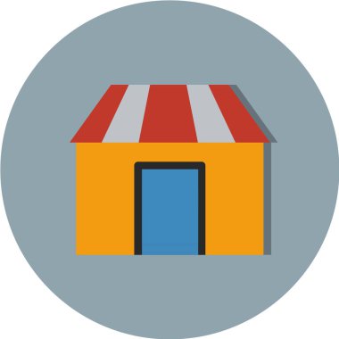 dükkan vektör illüstrasyonu