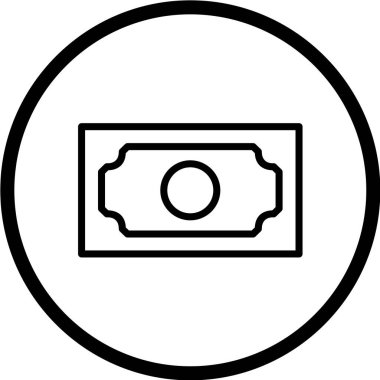 Dolar gagası vektör simgesi