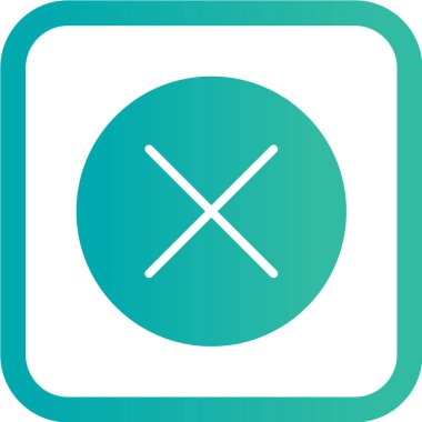 çapraz simgenin vektör illüstrasyonu