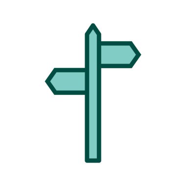 Moda Biçiminde Yön Simgesi İzole Arkaplan