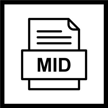 dosya biçimi simgesi, vektör illüstrasyonu