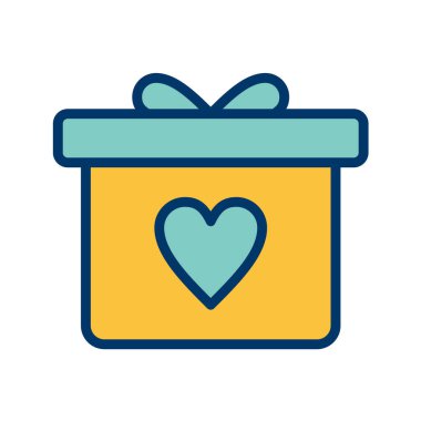 hediye kutusu vektör simgesi