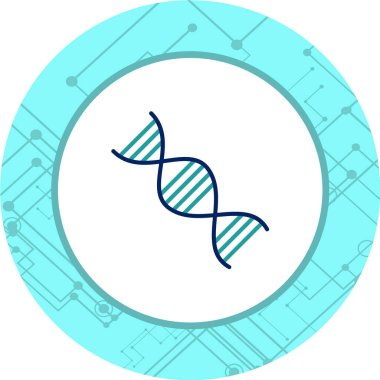 DNA sarmal ikonu. vektör illüstrasyonu