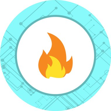  Moda Biçiminde Ateş Simgesi Ayrı Arkaplan