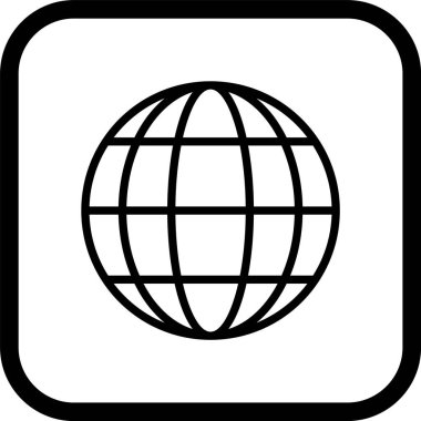 Moda Biçimli Küresel Simge İzole Arkaplan