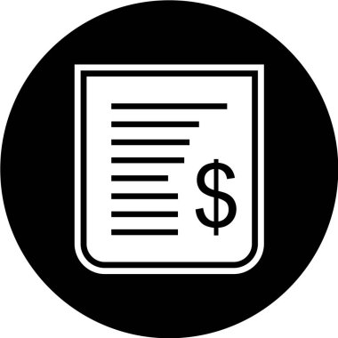 Dolar düz vektör simgesi.