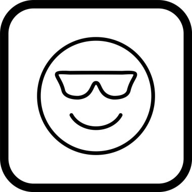 Havalı Emoji Simgesi Moda Tarzı İzole Arkaplan