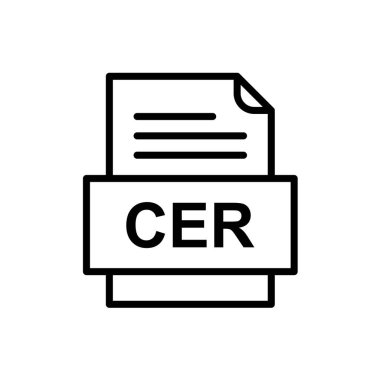 dosya biçimi simgesi, vektör illüstrasyonu