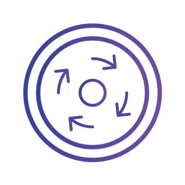 Yol simgesi, vektör illüstrasyonu