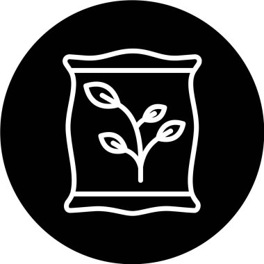 tohum web simgesi vektör illüstrasyonu 