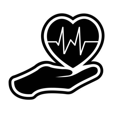 Moda Biçimli Ayrı Arkaplanda Sağlık Simgesi Simgesi     