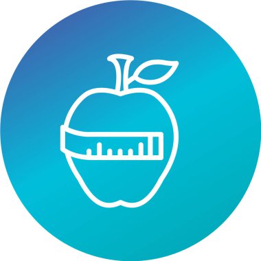 elma vektör simgesi. sağlıklı yiyecek işareti.