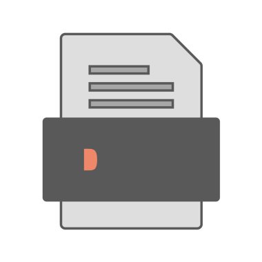 dosya biçimi simgesi, vektör illüstrasyonu