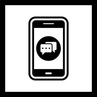  Konuşma Mobil Uygulama Simgesi Moda Biçimli İzole Arkaplan