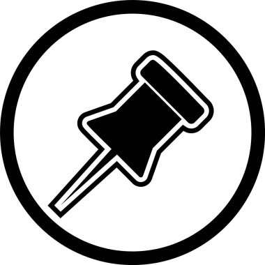 Pin Simgesi Biçimlendirme Tarzı İzole Arkaplan