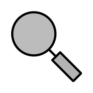 Büyütme cam simgesi vektör illüstrasyonu 