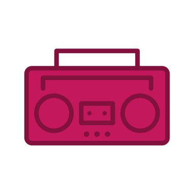  Ses Teybi Simgesi Moda Biçimli İzole Arkaplan