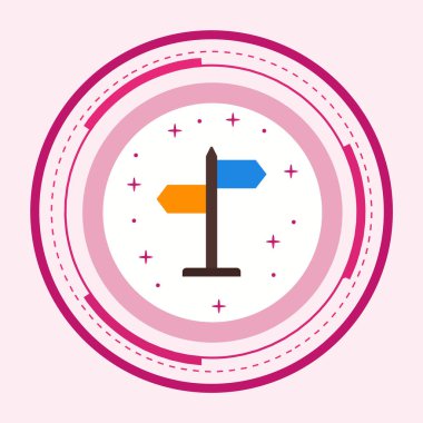 Moda Biçiminde Yön Simgesi Ayrı Arka Gruplandırılmış