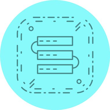 veri depolama vektörü simgesi