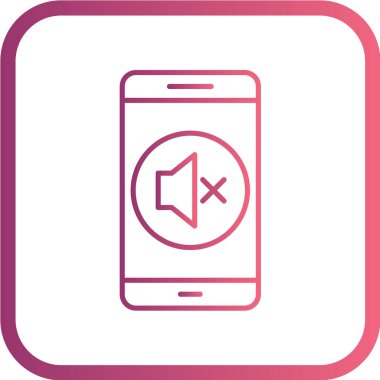 Modern telefon simgesinin vektör illüstrasyonu 