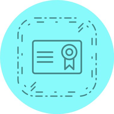 belge simgesi, vektör çizimi