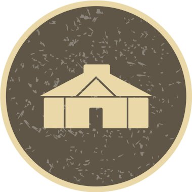 Modern çiftlik simgesinin vektör illüstrasyonu