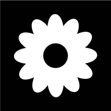 çiçek web simgesi vektör illüstrasyonu 
