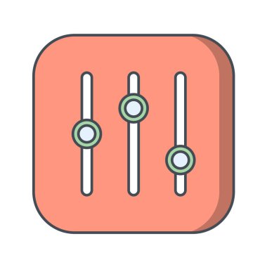 Multimedya düz simgesi beyaz arkaplanda izole edildi